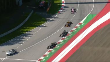 F1 GP Austria 2020, Red Bull Ring: la terza ripartenza, Bottas molto vicino alla Safety Car