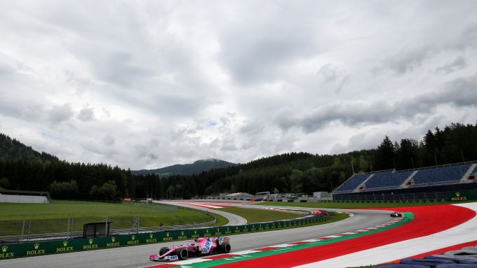 F1 GP Austria 2020, Red Bull Ring: Sergio Perez (Racing Point) è tra le sorprese delle PL1