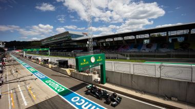 F1 GP Austria 2020, Red Bull Ring: Valtteri Bottas (Mercedes) scende in pista in qualifica