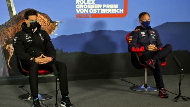 F1, GP Austria 2020: Toto Wolff (Mercedes) e Chris Horner (Red Bull) nella conferenza stampa del venerdì