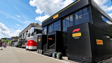 F1 GP Austria 2021, Spielberg: la hospitality Pirelli nel paddock