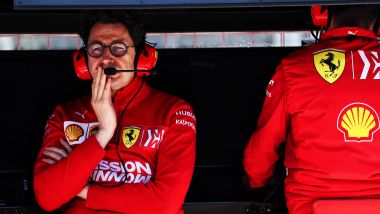 F1 GP Azerbaijan 2019, Baku: Mattia Binotto al muretto della Ferrari