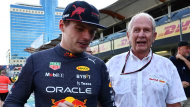 F1 GP Azerbaijan 2022, Baku: Helmut Marko con Max Verstappen (Red Bull Racing)
