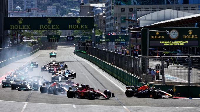 F1 GP Azerbaijan 2022, Baku: La partenza della gara 