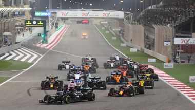 F1 GP Bahrain 2020, Sakhir: la partenza della gara