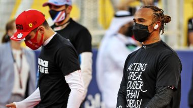 F1 GP Bahrain 2021, Sakhir: Lewis Hamilton in supporto del movimento anti-razzista