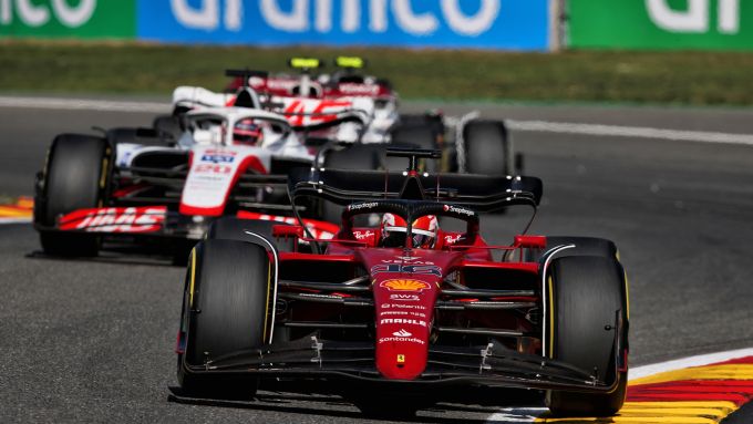 F1 GP Belgio 2022, Spa: Charles Leclerc (Scuderia Ferrari) in bagarre nelle retrovie