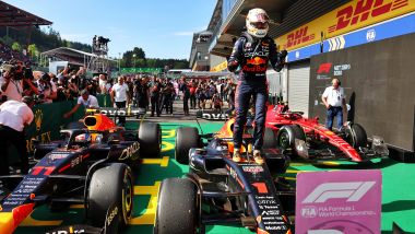 F1 GP Belgio 2022, Spa: i festeggiamenti di Max Verstappen (Red Bull Racing)