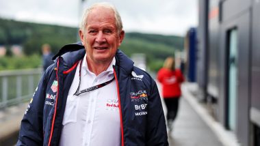 F1 GP Belgio 2023, Spa: Helmut Marko (Red Bull Racing) sorridente nel paddock