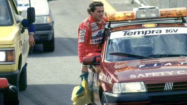 F1 GP Brasile 1993, Interlagos: la Fiat Tempra che portò in trionfo Ayrton Senna dopo la bandiera a scacchi