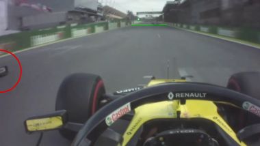 F1 GP Brasile 2019, Interlagos: Hulkenberg (Renault) sorpassa Magnussen (Haas) in regime di Safety Car