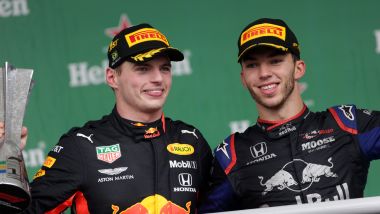 F1 GP Brasile 2019, Interlagos: Max Verstappen (Red Bull) e Pierre Gasly (Toro Rosso)