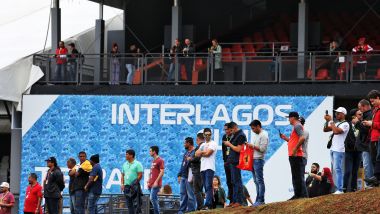 F1 GP Brasile 2019, Interlagos: una delle tribune del circuito di San Paolo