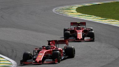 F1, GP Brasile 2019: Sebastian Vettel precede Charles Leclerc (Ferrari)