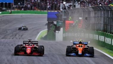 F1, GP Brasile 2021: duello tra Charles Leclerc e Lando Norris