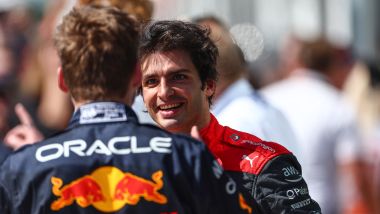F1 GP Canada 2022, Montreal: Carlos Sainz (Scuderia Ferrari) e Max Verstappen (Red Bull Racing)