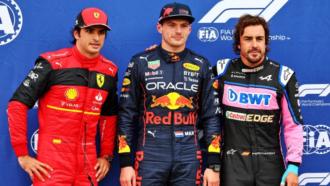 F1 GP Canada 2022, Montreal: i primi tre della qualifica, Verstappen (Red Bull), Alonso (Alpine) e Sainz (Ferrari)