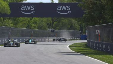 F1 GP Canada 2023, Montreal: l'incidente in gara di George Russell (Mercedes AMG F1) | Foto: Twitter @F1