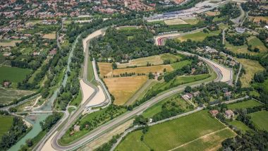 F1 GP Emilia Romagna 2020, Imola: vista aerea del circuito