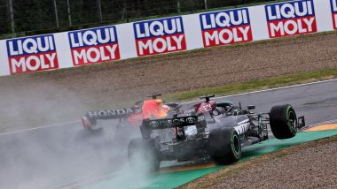 F1, GP Emilia Romagna 2021: Max Verstappen (Red Bull) e Lewis Hamilton (Mercedes)