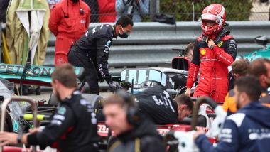 F1 GP Emilia-Romagna 2022, Imola: Charles Leclerc (Scuderia Ferrari) deluso dopo l'arrivo