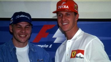 F1, GP Europa 1997: Jacques Villeneuve (Williams) e Michael Schumacher (Ferrari)