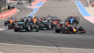 F1, GP Francia 2021: la partenza della gara