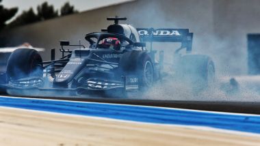 F1 GP Francia 2021, Le Castellet: Yuki Tsunoda (AlphaTauri) testacoda nelle qualifiche