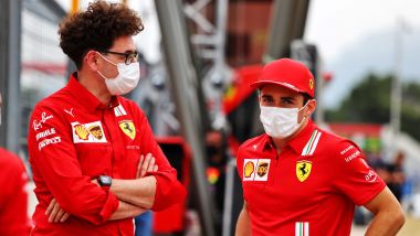 F1, GP Francia 2021: Mattia Binotto e Charles Leclerc (Ferrari)