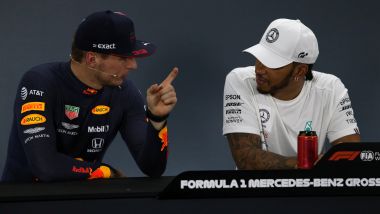 F1 GP Germania 2019, Hockenheim: Max Verstappen (Red Bull), Lewis Hamilton (Mercedes)