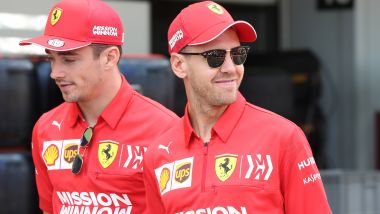 F1, GP Giappone 2019: Charles Leclerc e Sebastian Vettel (Ferrari)