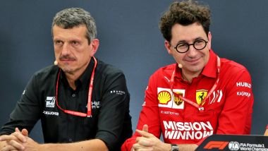 F1 GP Giappone 2019, Suzuka: Gunther Steiner (Haas) e Mattia Binotto (Ferrari) in conferenza stampa