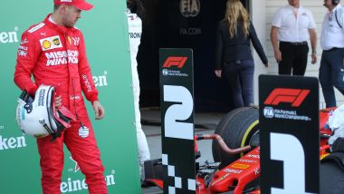 F1 GP Giappone 2019, Suzuka: Sebastian Vettel (Ferrari) dopo il traguardo