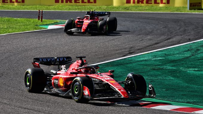 F1 GP Giappone 2023, Suzuka: Charles Leclerc e Carlos Sainz (Scuderia Ferrari)