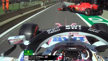 F1 GP Gran Bretagna 2020: l'unsafe release di Leclerc (Ferrari) su Stroll (Racing Point)