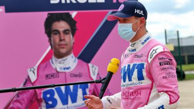 F1 GP Gran Bretagna 2020, Silverstone: Nico Hulkenberg (Racing Point) intervistato nel paddock