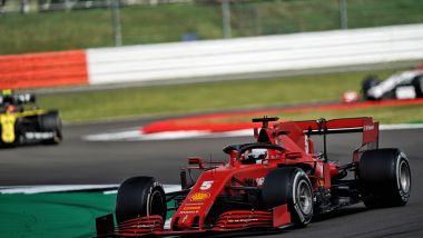 F1 GP Gran Bretagna 2020, Silverstone: Sebastian Vettel (Ferrari)