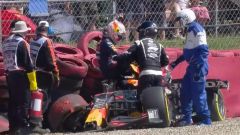 Verstappen: la rabbia dopo l'impatto a 51G