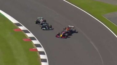 F1 GP Gran Bretagna 2021, Silverstone: Lewis Hamilton (Mercedes) e Max Verstappen (Red Bull)