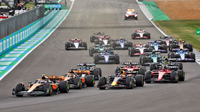 F1 GP Gran Bretagna 2023, Silverstone: la partenza della gara