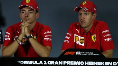 F1 GP Italia 2019, Monza: Charles Leclerc e Sebastian Vettel (Ferrari)