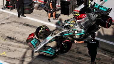 F1 GP Italia 2022, Monza: Lewis Hamilton (Mercedes AMG F1) in azione