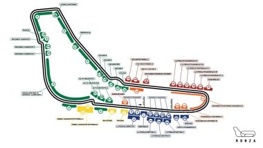 F1 GP Italia 2025: la mappa della pista con le tribune disponibili | Foto: Monzanet