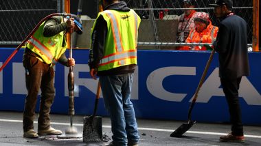 F1 GP Las Vegas 2023: i lavori di riparazione e messa in sicurezza dei tombini