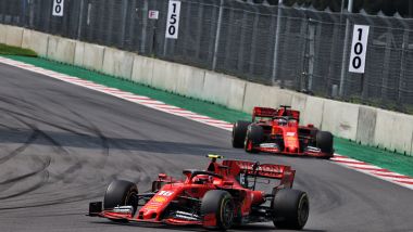 F1, GP Messico 2019: Charles Leclerc precede Sebastian Vettel (Ferrari)