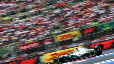 F1 GP Messico 2019, Città del Messico: Lewis Hamilton (Mercedes) durante le qualifiche