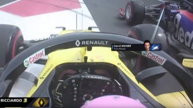 F1 GP Messico 2019, Città del Messico: l'unsafe release di Kvyat su Ricciardo in Q1