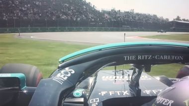 F1 GP Messico 2021, Città del Messico: Lewis Hamilton (Mercedes AMG F1) taglia curva 1