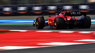 F1 GP Messico 2022, Città del Messico: Charles Leclerc (Scuderia Ferrari) in un giro veloce