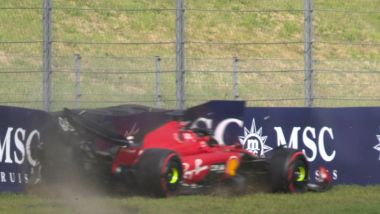 F1 GP Olanda 2023, Zandvoort: l'incidente di Charles Leclerc (Scuderia Ferrari) in Q3 | Foto: Twitter @F1